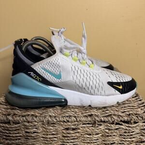 Nike Air Max 270 White/Hyper Jade-Black GS Size 5.5 Y Womens 7 DJ4604-100